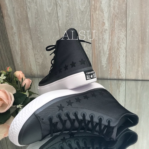 Converse Ctas Modern HI Black Stars White W AUTHEN - Picture 3 of 8